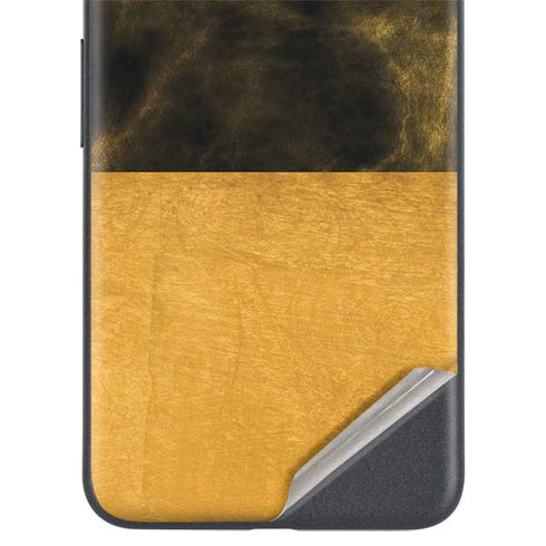 Black and Gold Split Marble Google Pixel 4a 5G Skin